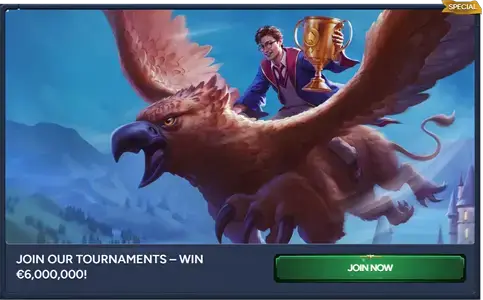 Liity turnauksiimme – voita 6 000 000 €